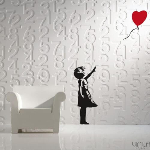 vinil banksy çıkartması