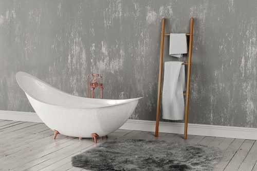 ahşap merdiven havlu askısı