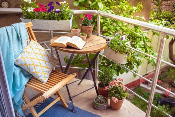 balkon bahçe dekorasyonu