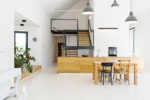 küçük loft tarzı ev