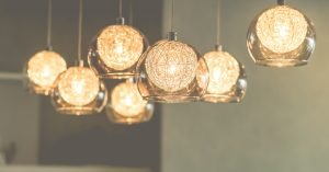 tavan aydınlatması küre şeklinde