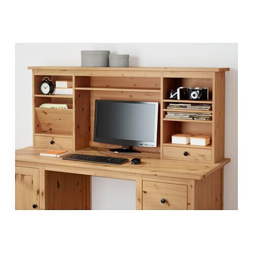 hemnes ahşap çalışma masası