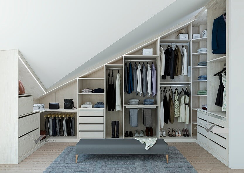 tavan arası giyinme odası