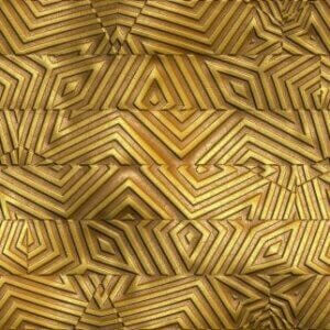 Gold rengindeki alışılmadık fayanslar.