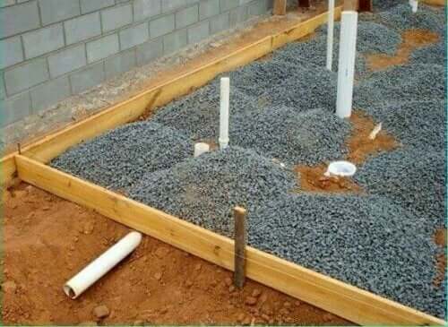 çakıl, inşa malzemeleri