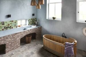 Bir Kır Evi İçin İdeal Banyo